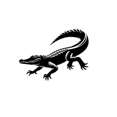 Crocodile Vector Illustration – Aggressive Wild River Reptile