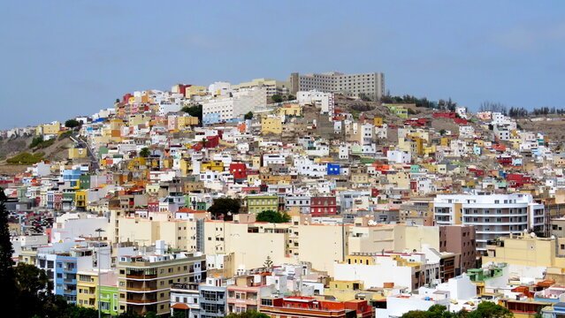 La Vegueta, Las Palmas, colorful houses, tourism, Gran Canaria