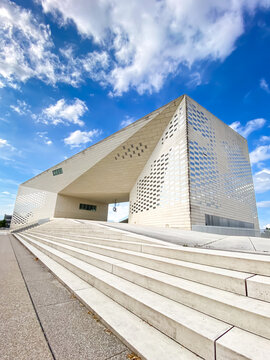 Steps and main entrance of the MECA building in Bordeaux France