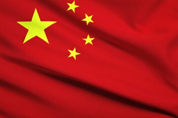 Waving Flag of China - National Symbol of China