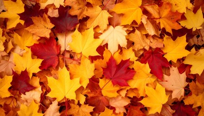Fototapeta premium Autumn leaves carpet (2)