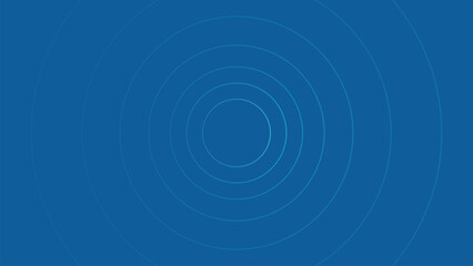A simple blue background with concentric circles emanating from the center of the right side of image