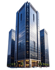 Fototapeta premium skyscraper isolated on transparent background