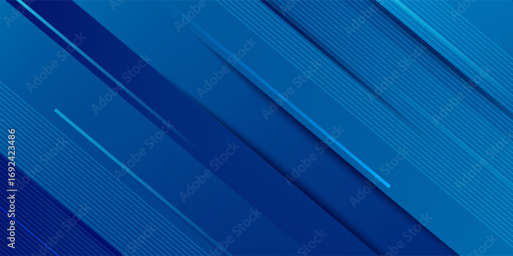 Poster abstract dark blue gradient background with futuristic overlap design. blue background with shadows.