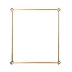 Elegant gold diamond frame for luxury design concepts