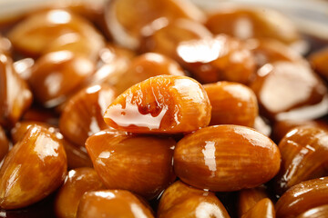 Pickled Garlic Cloves in Brine - Preserved Vegetable Appetizer Side Dish