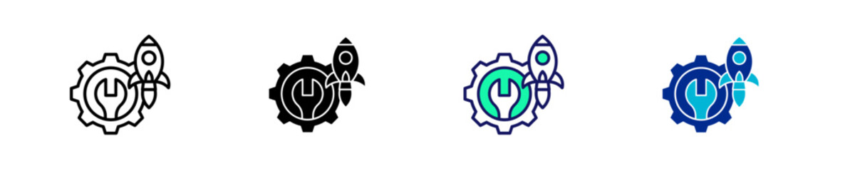 Startup Support  Icon Set Multiple Style Collection