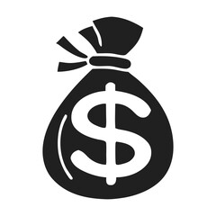 Money bag icon vector
