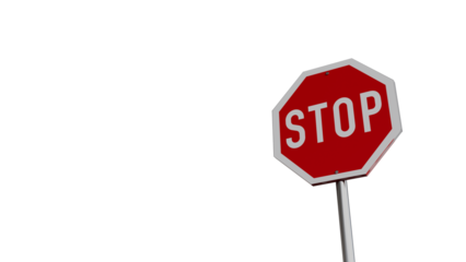 Stop Sign under Blue Sky