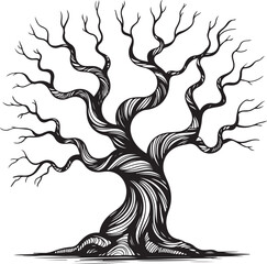 Tree Silhouette Vector Illustration