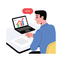 Customer Analysis Flat Vector Illustration 