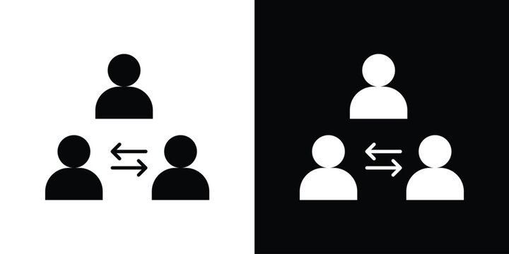 Mediator icon flat design. Eps 10