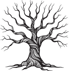 Tree Silhouette Vector Illustration