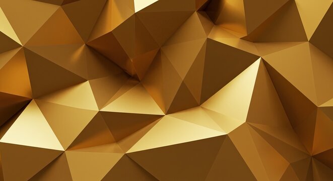 Geometric gold abstract background