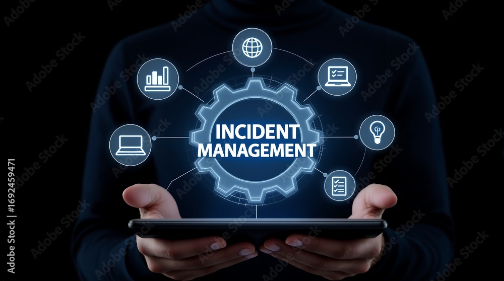 Aufkleber incident management it service management process workflow automation system technology solution str