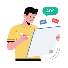 New Promotion Flat Vector Illustration 