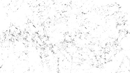 Naklejka premium Black grunge texture with cracks dirt and distressed overlay for vintage effect. Abstract scratched grunge texture with dust grain particles on white background. 