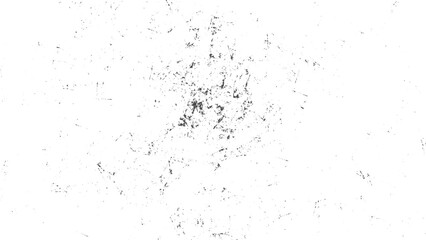 Black grunge texture with cracks dirt and distressed overlay for vintage effect. Abstract scratched grunge texture with dust grain particles on white background. 