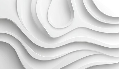Abstract white undulating waves