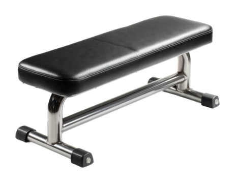 Strength training bench for home workouts gym fitness equipment isolated on transparent background