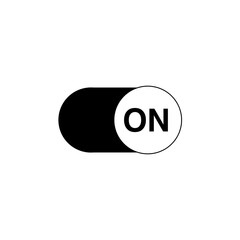 On Switch Button Icon Vector ( original illustration, not AI generated).