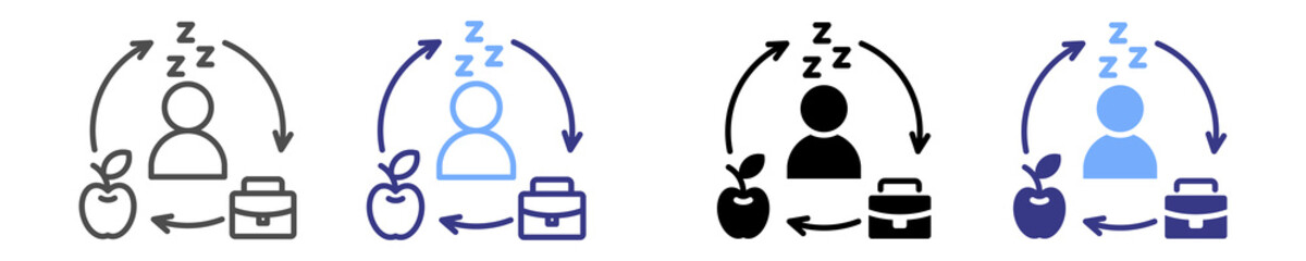 Habit Formation Icon Sheet Multiple Stye 