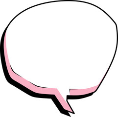 Fototapeta premium Cartoon Speech Bubble