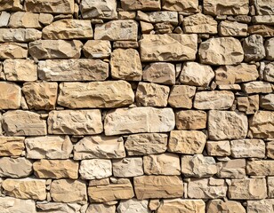 Obraz premium Beige stone wall texture