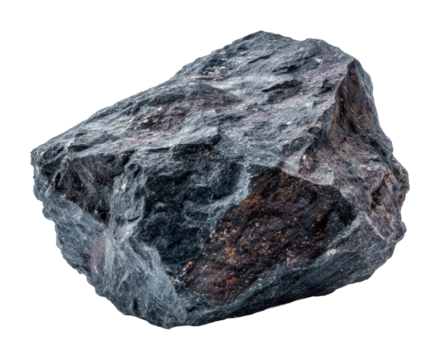 Exploring unique rock samples geological site isolated on transparent background