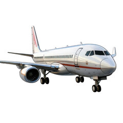 Shiny Jetliner in the Sky: A pristine jet, gleaming in the sunlight, stands poised for takeoff, ready to whisk travelers away on a journey. The powerful engines promise speed and adventure.