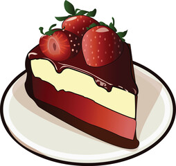 cake with strawberry