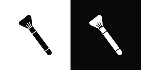 Makeup brush icon flat design. Eps 10