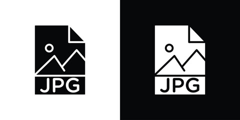 Jpg icon flat design. Eps 10