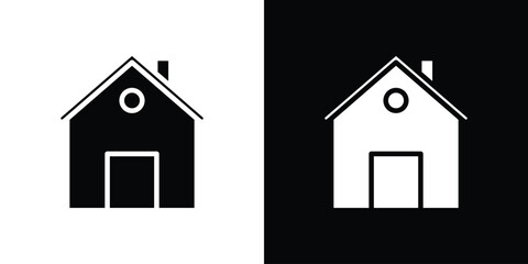 Home icon flat design. Eps 10