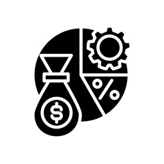Budget Allocation glyph icon