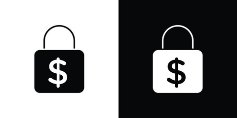 Fixed price icon flat design. Eps 10