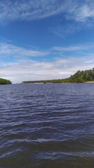 The untouched beauty of Castelhanos Beach reveals stunning blue waters on Boipeba Island, Bahia, Brazil.