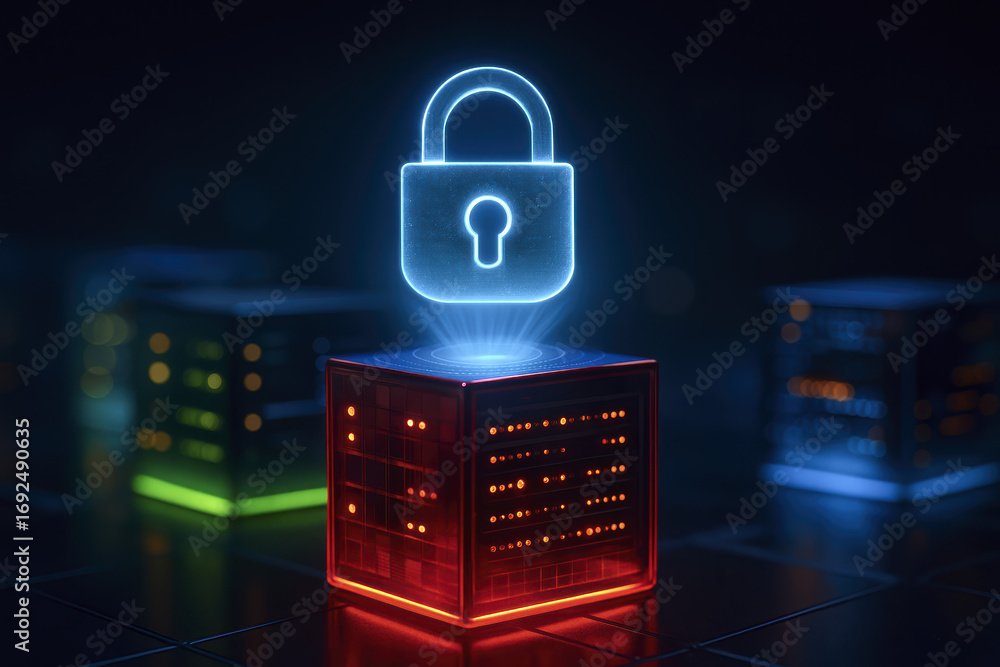 Poster security privacy protection and data combine with cloud encryption technology to enhance advanced ne