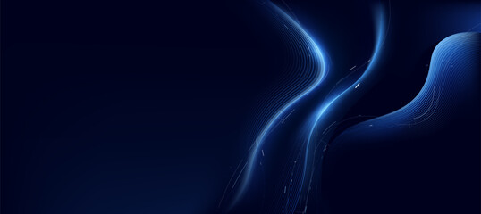 Technology Digital Blue Lines Abstract Background