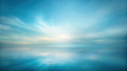 Obraz premium Serene Seascape Tranquil Water Reflecting a Soft, Pastel Sky at Dawn or Dusk