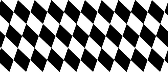Obraz premium Seamless harlequin pattern-black and white. diamond seamless pattern. classic checkered background pattern.