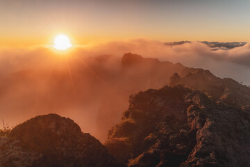 日本の山岳風景