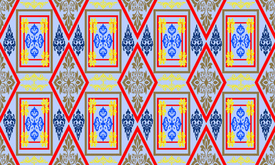Geometric Ethnic pattern,
Native American tribal fabric, tile, carpet, vector,
illustration design, on background, Pattern fabric pixel, design for background, clothing, decorative, drapery, cloth