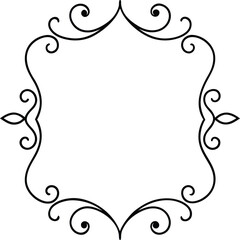 decorative frame with floral ornament