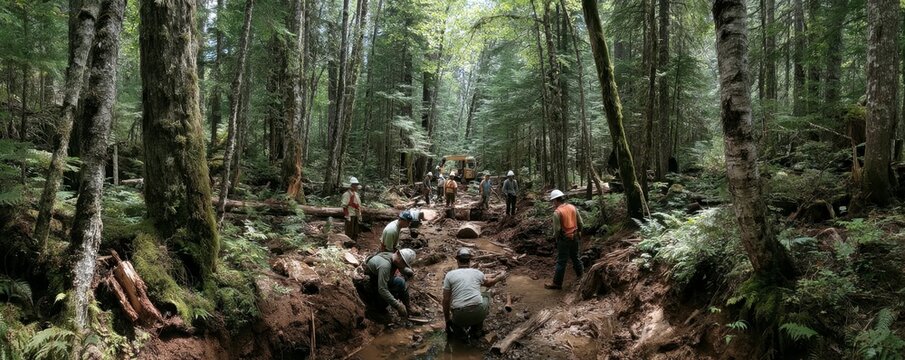 Sustainable Forestry Operation with Selective Logging Techniques