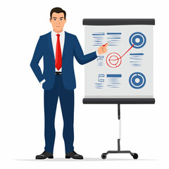 A vector illustration set of businessmen in various poses, facial expressions, and office scenes. Suitable for presentations, infographics, business materials, websites, and creative projects.