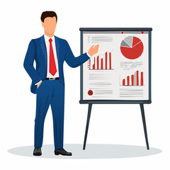 A vector illustration set of businessmen in various poses, facial expressions, and office scenes. Suitable for presentations, infographics, business materials, websites, and creative projects.