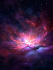 Brilliant colors deep within the nebula