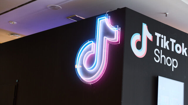 BERLIN, GERMANY - September 7th, 2025: Photo of TikTok Shop logo at IFA trade fair