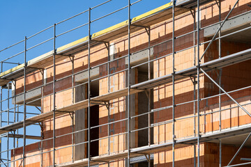 Hau smit Gerüst im Rohbau / Baustelle